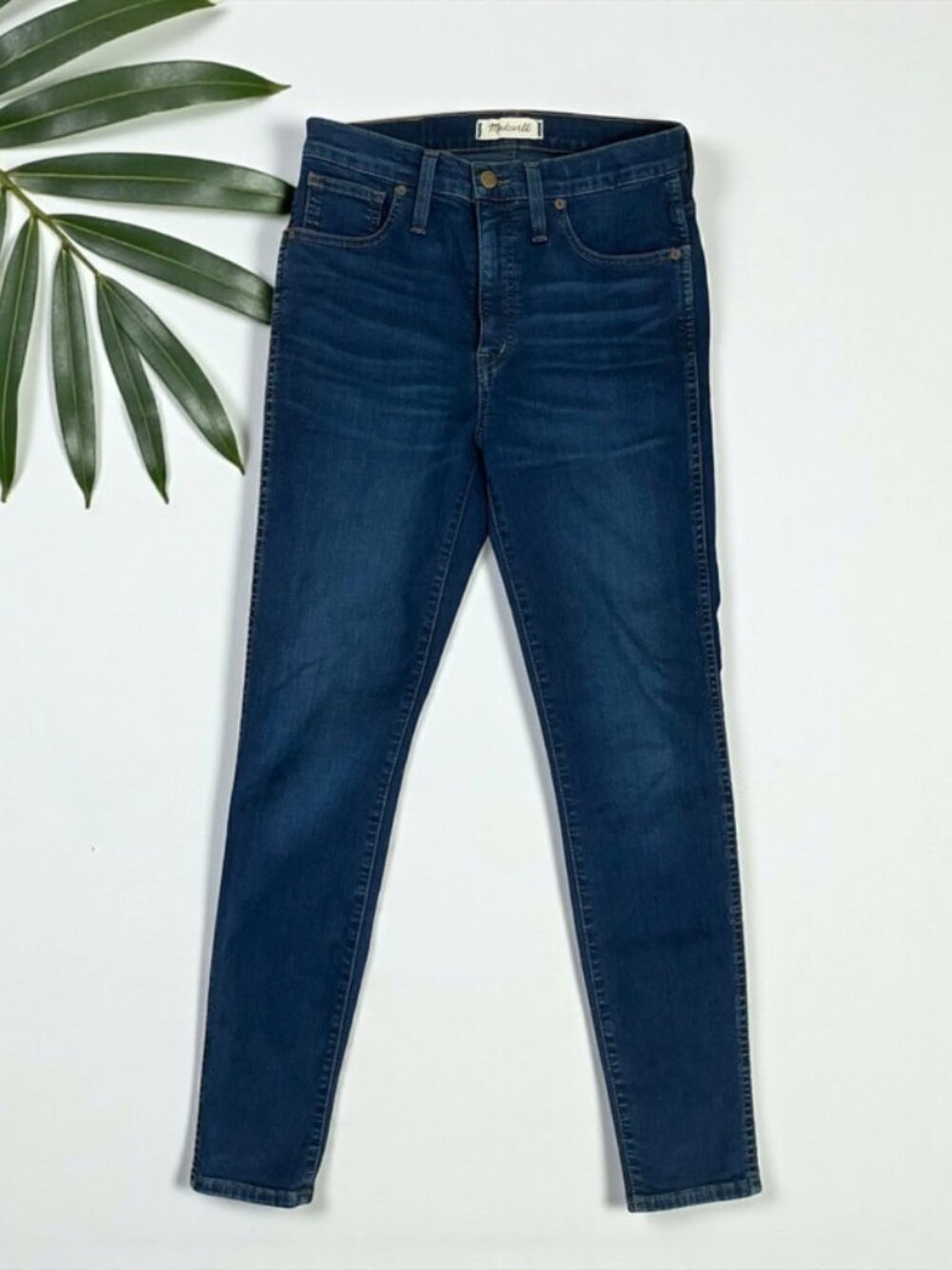 Madewell 10"" High-Rise Skinny Jeans in Hayes Wash